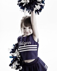 little girl cheerleading